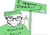Leased hat I require Debt!! Rented Shirt IOU $50: SIGN