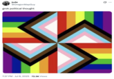 X user @OregonMapGuy tweeted an edited version of the Pride flag altered to resemble a tilted Swastika. The post was captioned, "grok political thought," and gathered over 5,000 likes in a day.