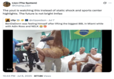A "quote-tweet":https://knowyourmeme.com/memes/quote-retweets-qrts of a clip of BenDaDonnn picking up Gracie Bon on an "Adin Ross":https://knowyourmeme.com/memes/people/adin-ross livestream in July 2025.