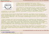 Anonymous signs of low iq 14 KB PNG 07/09/25(Wed)14:37:01 No.81769098 >You have questioned your own intellectual abilities. In other words, if you've ever found yourself wondering if you have a low IQ, chances are you do. >Problems understanding mathematical logic. It is not worth making the excuse that "if I study, I can do well." The average person is not going to struggle with math, whether or not they study 'enough'. If you have to study a minimum, it's over. >Aversion and panic towards riddles, puzzles and anything that challenges the mind. No, it's not that 'fear has stopped you from learning well', it's that you never could and never would have been able to. Do mental challenges scare you? Welcome to the club. >Your habits do not coincide with an intellectual lifestyle, rather with one that is not so challenging or you simply prefer the artistic. You may like cinema, reading, psychology, philosophy, dealing with other people. But you have distanced yourself from engineering, science, and other cultured activities. It's not a coincidence, it's just that you are not made for them. >Do you find it difficult to understand abstract concepts? Do you need paper and pen to solve literally any problem? No, it's not that "your learning method is visual", it's that you have a low IQ. Anonymous >>81769098 (OP). >you post basedjaks on /r9k/ 07/09/25(Wed)14:38:49 No.81769126