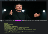 elonmusk.jpg (39 KB, 630x420) google yandex iqdb wait Anonymous (ID: tkU0qJz2) 07/10/25(Thu)02:39:02 No.509989259 >2028 >election night >be elon >running for president >not eligible, but it's not like anyone cares >america party gets 5% of the vote >more than enough to hand the democrats the victory >make one phone call >"hello, george. took me a long time, but it's done." >cash in 1 trillion sorosbux >mfw