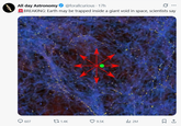 All day Astronomy @forallcurious - 17h BREAKING: Earth may be trapped inside a giant void in space, scientists say 607 1.4K 9.5K lil 2M ☐ 1