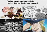 Why are anime girls with long hair so cute? SH