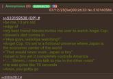 Anonymous (ID: bMWUKZNf 07/12/25(Sat)00:28:33 No.510160586 >>510159538 (OP) # >be me, 13 yrs old >edgy af >my best friend Steven invites me over to watch Angel Cop >Steven's dad comes in >"Hiya guys, watchya watching?" >Angel Cop. It's set in a fictional universe where Japan is the economic center of the world >"That would never work. Japan is tiny" >Israel is tiny yet it completely controls America >" Steven, I need to talk to you in the other room" >He was gone like 15 seconds >Anon, you gotta go >>510167517 #