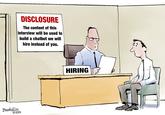 “Outsourced to AI” by Bill Bramhall for New York Daily News <a href="https://www.baltimoresun.com/2025/07/10/outsourced-to-ai-editorial-cartoon/">Title source</a>.