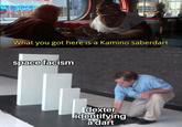 What you got here is a Kamino saberdart space facism dexter identifying a dart
