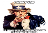 I WANT YOU TO EMAIL HERESYFAQ@GWPLC.COM TO RETURN WARGEAR