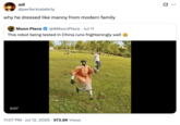 0:07 adi @perfectcelebrty why he dressed like manny from modern family Moon Piece @0MoonPiece • Jul 11 This robot being tested in China runs frighteningly well 11:07 PM ⚫ Jul 12, 2025 973.8K Views .. Q :