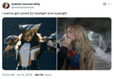 isabela merced daily @mercedarchive i wanna get saved by hawkgirl and supergirl 10:43 AM Jul 13, 2025 · 261.7K Views Q