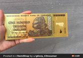 100 000 000 000 000 RESERVE BANK OF ZIMBABWE 100 000 000 000 000 I promise to pay the bearer on demand ONE HUNDRED TRILLION DOLLARS for the Reserve Bank of Zimbables Gaw 100 000 000 000 000 RARE 2008 Posted in r/ItemShop by u/glizzy_Consumer → reddit