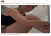 X user @shadyharmonica posted an image of Lorde crying alongside a caption that read, "hiring manager asked me to explain what “barlo” means on my resume," gathering over 39,000 likes in a day.