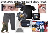 2020s Male Millennial Outfit Starter Pack STAR WARS Cardinals KLAHOMA CITY 35 80 10 BRONCOS H CHARGERS CARDINALS AKERS EAGLES 24907 BULL