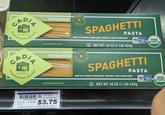 HADE IN ITALY SPAGHETTI PASTA MADE WITH ORGANIC DURUM WHEAT SEMOLINA & PURE ITALIAN WATER UNET WT 16 OZ (1 LB) 454g CERTIFIED ORGANIC IF IT'S ORGANIC IT'S NON GMO GROCERY CADIA NEISSWOOD GROCERS EMPOWERING CADIA GROCERY NEIGHBORHOOD EMPOWERING GROCERS ORGANIC NO PRESERVATIVES IN MADE ORGANIC TALY NO PRESERVATIVES 081536901988 dept: 12 sz: 16 OZ CS: 12 KEHE #375400 08/11/23 VALUE PRICED AT $3.75 CADIA PASTA SPAGHETTI ORG utrition SPAGHETTI PASTA MADE WITH ORGANIC DURUM WHEAT SEMOLINA & PURE ITALIAN WATER U NET WT 16 OZ (1 LB) 454g CERTIFIED ORGANIC USDA ORGANIC IF IT'S ORGANIC NON GMO USDA ORGANIC
