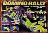 DOMINO RALLY An Eerie Chain Reaction of Spooky Stunts and Non-Stop Action! GLOW IN THE DARK Ghost RIDE THE CHASTLY GUILLOTINE GOES HEADS INTO THE DOMES FEATURING THE PHANTOM MINE! THE BRIAL GUIDES DOWNDESDE TO SET OFF ANOTHER ROW OF DORNE SPECIAL PIVOT TRACKS MAKE BUT-UP HARY Pressman