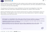 A Astronomer @astronomerio Astronomer is committed to the values and culture that have guided us since our founding. Our leaders are expected to set the standard in both conduct and accountability. The Board of Directors has initiated a formal investigation into this matter and we will have additional details to share very shortly. Alyssa Stoddard was not at the event and no other employees were in the video. Andy Byron has not put out any statement, reports saying otherwise are all incorrect. Astronomer is committed to the values and culture that have guided us since our founding. Our leaders are expected to set the standard in both conduct and accountability. The Board of Directors has initiated a formal investigation into this matter and we will have additional details to share very shortly. Alyssa Stoddard was not at the event and no other employees were in the video. Andy Byron has not put out any statement, reports saying otherwise are all incorrect. ASTRONOMER 2:39 PM - Jul 18, 2025 - 145.9K Views A