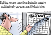 Fighting resumes in southern Syria after massive mobilization by pro-government Bedouin tribes July 18, 2025 10:51 an JANUARY 1281 00 2 8 9 3 4 2 SER 2020 4 5 15 16 13 12 10 12 18 116 117 18 19 23 24 22 25 25 25 26 30 29 30 31 28 27