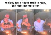 Coldplay hasn't made a single in years. Last night they made four