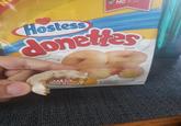 NO corn syrup Hostess @ donettes BRAND PRODUCT ENLARGED TO SHOW DETAIL UB mini donuts A HINT OF CINNAMON FLAVOR