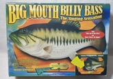 BIG MOUTH The Singing Sensation Sings "Take me to the River" and "Don't Worry, Be Happy." Surprise your friends with this rare catch! This realistically detailed Big Large Mouth Billy Bass looks ordinary enough. But when he senses an unsuspecting admirer, he flaps his tail and sings them a song! MOTION ACTIVATED! Extra Blank Plate Included for Custom Engraving! A Great Gift Item! BIG MOUTH BILLY BASS Includes 6Volt AC Adapter.) Also operates with 4-"C" Batteries (not included). See the surprise of people's faces wen Featuring SYNCHROMOTION... Technology the fish fums his head and faces them, moving his mouth to the words of the song!