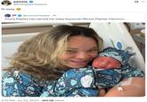 A tweet reading, "Hi ozzy." The tweet is in response to Trisha Paytas' baby Aquaman being born.