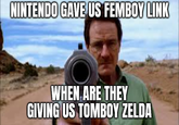 NINTENDO GAVE US FEMBOY LINK WHEN ARE THEY GIVING US TOMBOY ZELDA