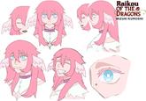 A reference sheet for Raikou of the Dragons character Mizuki. Post to the /r/Raikouofthedragons subreddit.