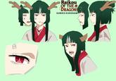 A reference sheet for Sumiko Kuronami from Raikou of the Dragons. Posted to the official subreddit.