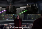 It's threesome,then A