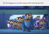 60 Termagaunts on their way to kill nothing and die