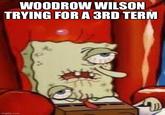 WOODROW WILSON TRYING FOR A 3RD TERM imgflip.com