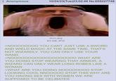 Anonymous 10/24/23(Tue)23:02:46 No.655227748 dum.jpg 63 KB JPG >NOOOOOOOO YOU CANT JUST USE A SWORD AND WIELD MAGIC AT THE SAME TIME, THAT'S NOT WIZARDLY. YOU CAN ONLY USE YOUR WAND >NOOOOOO0000000000000 WHAT ARE YOU DOING STOP WEARING THAT ARMOR, A WIZARD CAN ONLY WEAR LONG ROBES LIKE A WOMAN >WHAT ARE YOU DOING NOOOOOOOO STOP LOOKING COOL NNOOOOO STOP THIS WHY ARE YOU HAVING SEX WITH WOMEN WE ARE SUPPOSED TO BE CELIBATES