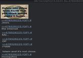 08/16/24(Fri)15:34:01 No.478528225 Delete one thing from Earth that you think would make it better >>478528225 (OP) # Jews. >>478528225 (OP) # the internet >>478528225 (OP) # Me... >>478528225 (OP) # OP >>478528225 (OP) # r*ddit Islam and it's not close. >>478528225 (OP) # mosquitos