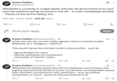 X account @evolvepolitics posted about Wikipedia's legal battle with the UK government to try and stop the platform from being censored or blocked in the UK.