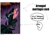 imgflip.com 3 Arranged marriages suck WOW!! Allegory for the seasons!