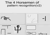 The 4 Horsemen of pattern recognition(v2) :4 U |-