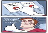 Making Mistakes Learning ° Experiencing true growth and developing as a person