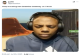 GIF justin @jerstonfilm They're calling her Swastika Sweeney on TikTok 6:53 AM ⚫ Jul 29, 2025 1.4M Views 150 15 Q