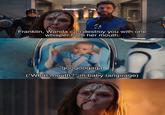 A meme about Franklin Richards fighting Wanda. In the meme Franklin removes her mouth.