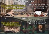 Election Day, 1904 I am considering McKinley's 2nd term to be my 1st term! I will not seek another! ENKELAINTS T Wow! I'll be sure to relay this news to FEMARNER&C every newspaper! UNITED CIGARS LIGHT BESIVBLE OFFICES TO LET 171 BROADWAY くっ F--- F--- F--- F--- F--- F--- F--- F--- F--- F--- F--- F--- F--- F--- F--- Color by Sanna Dullaway.com Later: BROOOOOOO Why did you say that so soon?! FE 4