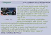 Anonymous 134 KB JPG 08/01/25(Fri)07:32:33 No.213283700 >so we found force Jesus and got him on our side, what's our next move? >let's snub him by letting him sit on the council with us but not formally making him a jedi master like the rest even though he's much more powerful than any of us >let's also let his mom be r---- to death in slavery by a fat greasy bug in some third world s------- because wanting to save your mom is le evil or something >also let's force him to be an incel even though master Ki- Adi Mundi is allowed to f--- all the bitches >brilliant! what's the worst thing that could happen? What were they thinking?