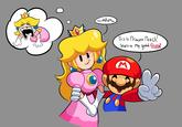 ...mhm. ༨ This is Princess Peach! She's-a my good friend!