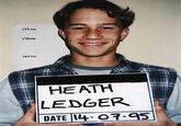 175cm 170cm 160cm HEATH LEDGER DATE 14.07.95