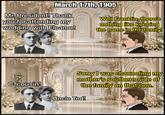 March 17th, 1905 Mr. President! Thank you for attending my wedding with Eleanor! Well Franklin, there's nothing like keeping the name in the family! C=cousin! Sorry I was channeling my mother's southern side of the family on that one. Uncle Ted!