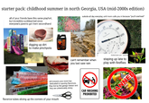 starter pack: childhood summer in north Georgia, USA (mid-2000s edition) all of your friends have this same playfort, but incredibly sunbleached since everyone's parents got them secondhand wikiHow digging up dirt to make pinchpots AMDRO FIRE ANT KILLER QUEEN DESTRIES THE outside all day everyday, until mom calls you in because "you'll overheat!" 40 °F Temperature 8 80 400 101 102 104 105 106 120 can't remember when you last saw rain shutterstock.com 1623756 staying up late to play with fireflies Alaillorle old scissors your mom has dedicated to opening flavorices. they live by the garage freezer and they are unbelievably sticky CAR WASHING PROHIBITED flavorice tubes slicing up the corners of your mouth BANNED