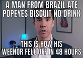 A MAN FROM BRAZIL ATE POPEYES BISCUIT NO DRINK THIS IS HOW HIS WEENOR FELL OFF IN 48 HOURS