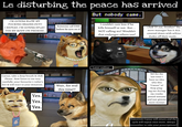 Le disturbing the peace has arrived But nobody came. I'M GONNA BLOW MY F------ BRAINS OUT!! 440 I REPEAT, I'M GONNA SPLAT- TER MY BODY ON PREMISE. Someone call EMS before he acts on it! I couldn't care less if he kills himself or not. But... NOT calling 911? Wouldn't that endanger others too? Caesar, take a deep breath & chill. Please. Now listen to me very carefully: your favourite v-tuber's live & will react to your donation. Wait, for real this time?? Yes. Yes. Yes. Later online.. Chill TF out, brother! The store manager has it ALL covered down with schizo dudes off their meds... NO for the last time I have no idea who this "Caesar" is! Stop ping- ing me during my cranky period streams and just gimme more money! Tomorrow Caesar will return and the cycle will repeat once more. Always remember to take your prescriptions!