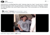 A "quote-tweet":https://knowyourmeme.com/memes/quote-retweets-qrts about "Home" by Edward Sharpe and the Magnetic Zeros, seen singing, "Alabama, Arkansas," on an NPR Tiny Desk Concert in 2009.