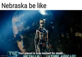 Nebraska be like imgflip.com TV Your planet is now marked for death.