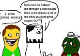 X user @Sp00kyrex17 posted a "Look Man He Helped Me":https://knowyourmeme.com/memes/look-man-he-helped-me-through-a-very-tough-time to comment on Toby Fox working on the _Homestuck_ animated project with Andrew Hussie, gathering over 2,600 likes in a day.