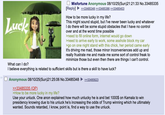 Luck What can I do? Misfortune Anonymous 08/10/25(Sun)21:21:33 No.33485335 [Reply] >>33485348 >>33485386 >>33485403 How to be more lucky in my life? This might sound stupid, but I've never been lucky and whatever I do there will be some stupid obstacles that I have no control over and at the worst time possible >need to fill online form, internet would go down >need to arrive early to work, some a------ block my car >go on one night stand with this chick, her period came early It's driving me mad, those minor inconveniences add up and really frustrate me and made me some sort of control freak to minimize those but even then there are things I can't control. I believe everything is related to sufficient skills but is there a skill to have luck? Anonymous 08/10/25(Sun)21:25:06 No.33485348 >>33485335 (OP). >How to be more lucky in my life? >>33485623 Use your unluck. One anon explained how much unlucky he is and bet 1000$ on Kamala to win presidency knowing due to his unluck he's increasing the odds of Trump winning which he ultimately wanted. Sounds retarded, I know, point is, find a way to use the unluck.